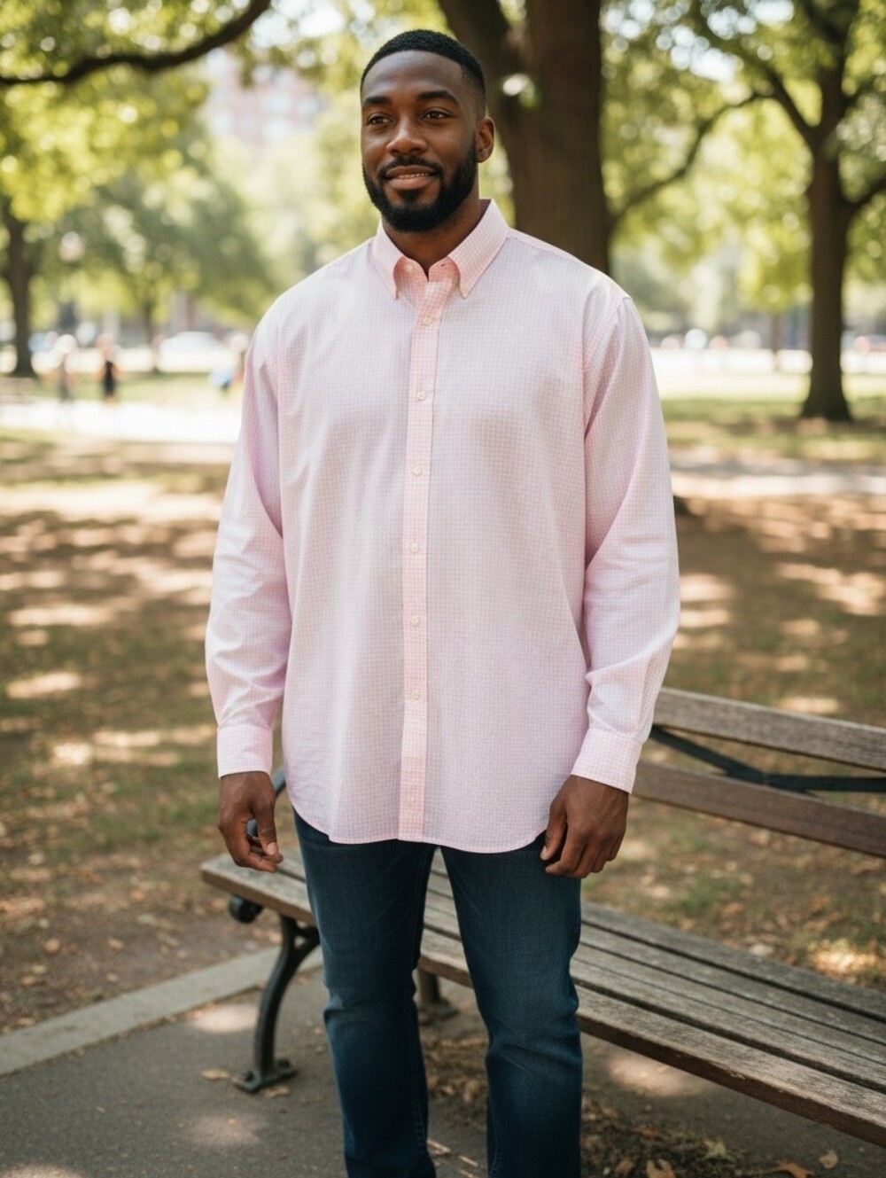 Charles Tyrwhitt Pink Classic Fit Long Sleeve Cotton Big & Tall Shirt - 18/37
